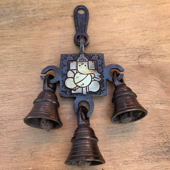 Antique Finish Golden Ganesh Ganapati Wind Chime - Picture 6 of 8